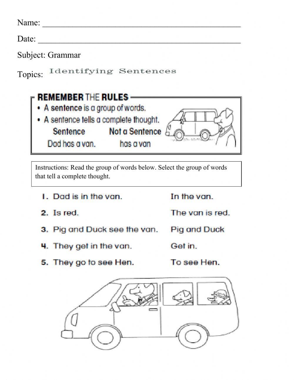 Identifying Sentence - 3