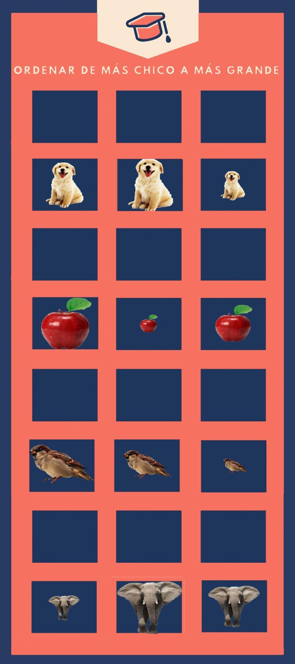 Ordenar de más chico a más grande