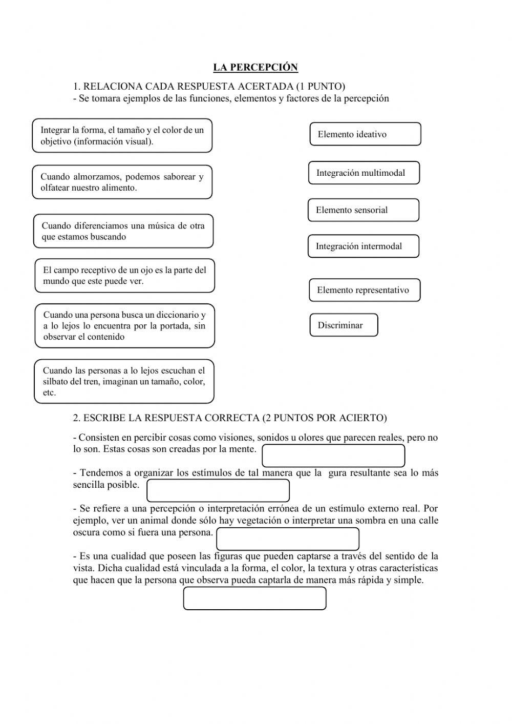La percepción