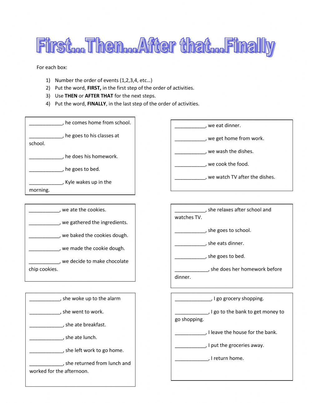 Sequence Words 320602 Mrubiolo LiveWorksheets sequence-words-320602-mrubiolo-liveworksheets