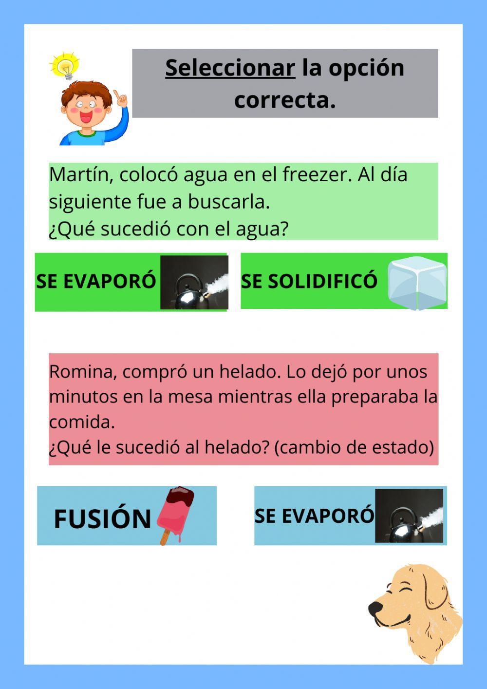 Actividades de ciencias naturales