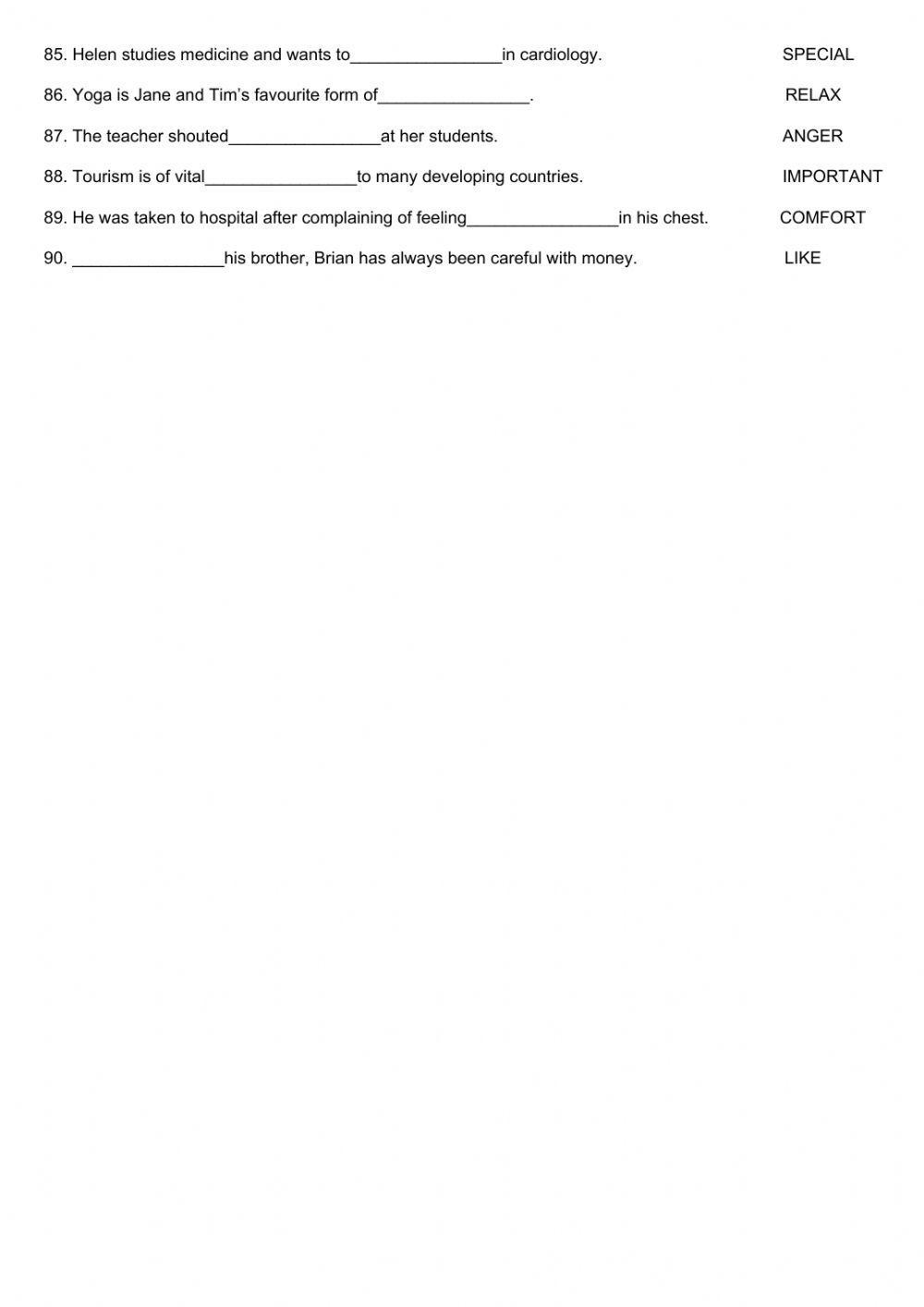 Word Formation 4 August,13th