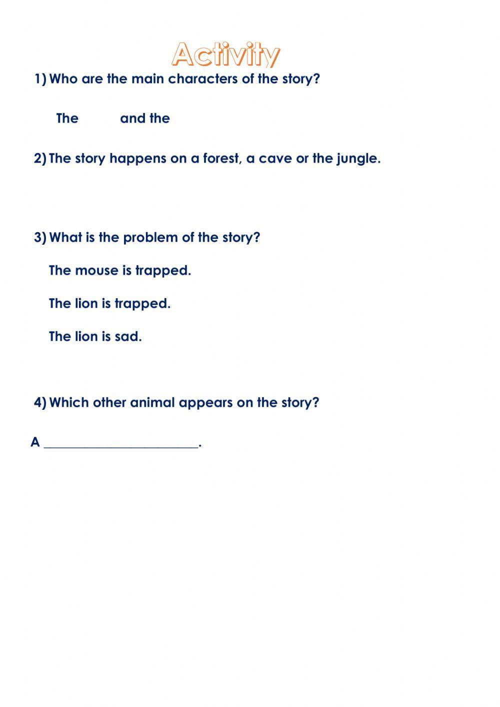 The lion and the mouse