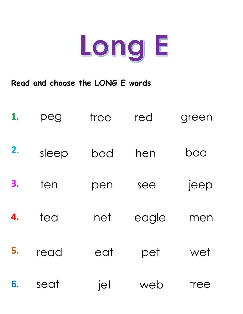 Long E