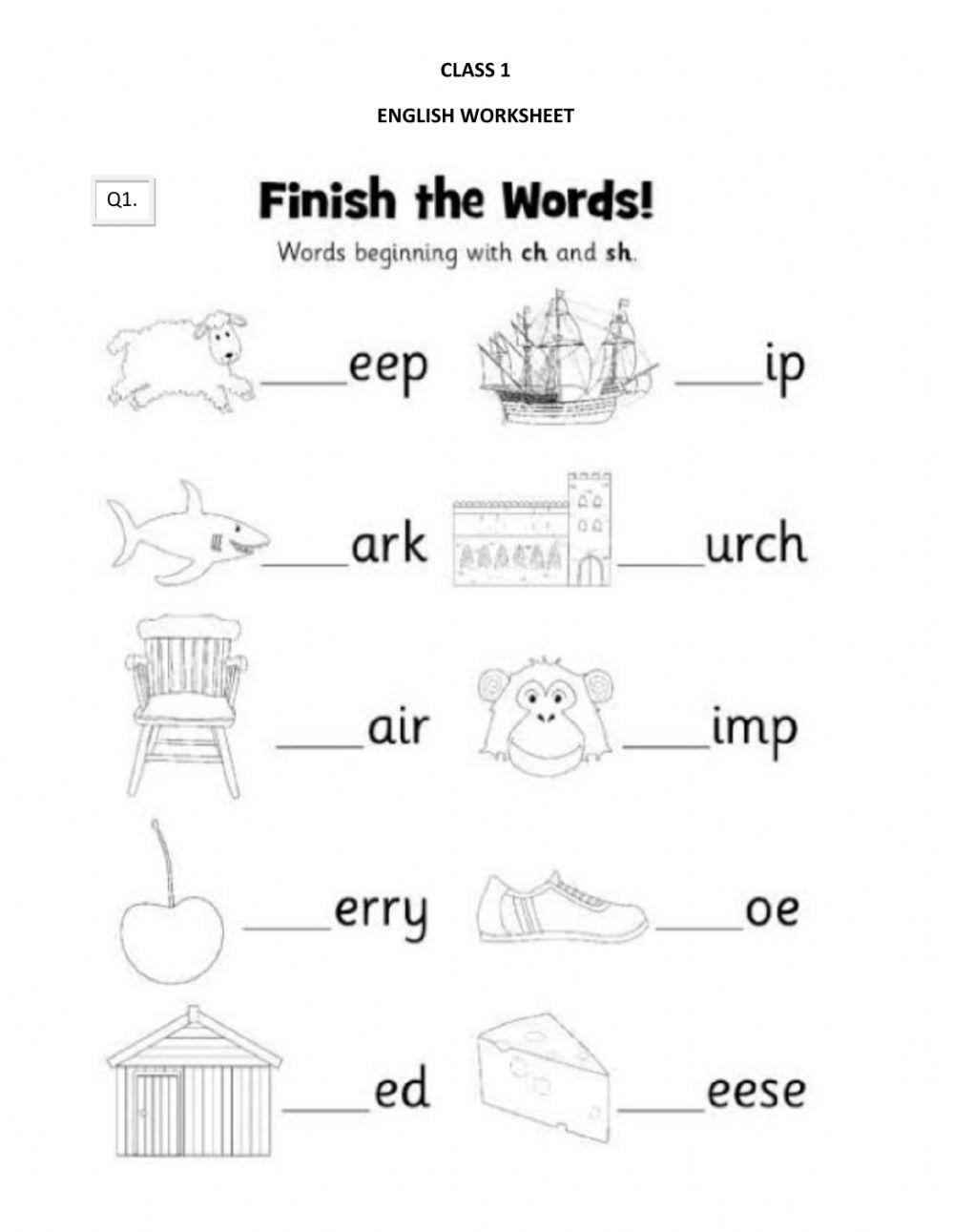 Ch sh Sound Words Worksheet Live Worksheets 55% OFF Ch sh Sound Words Worksheet Live Worksheets 55% OFF