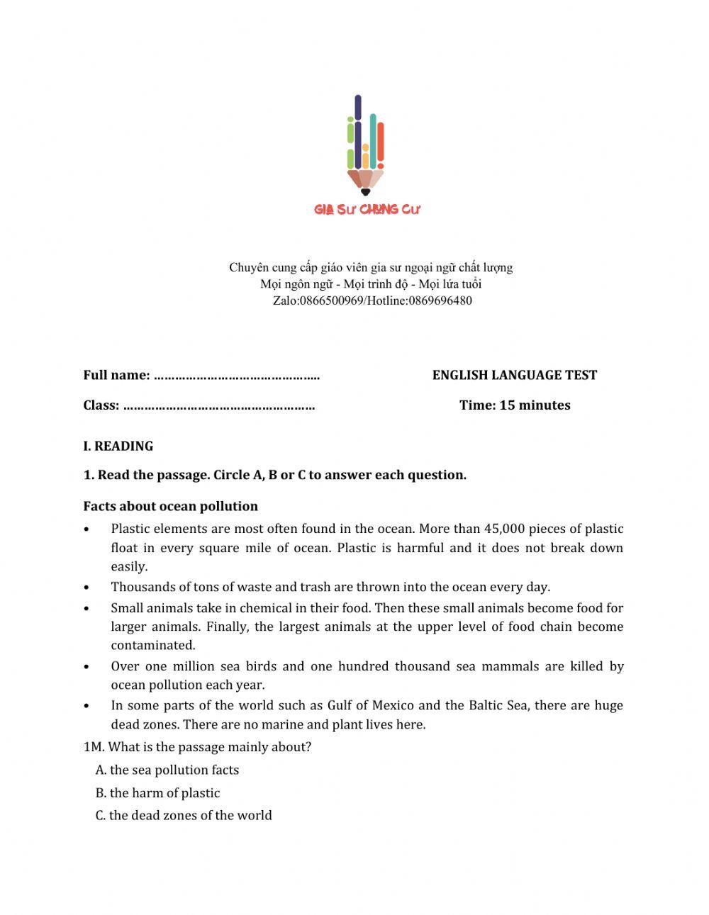 Lớp 6 - Unit 11 OUR GREENER WORLD-READING - Sách Mềm