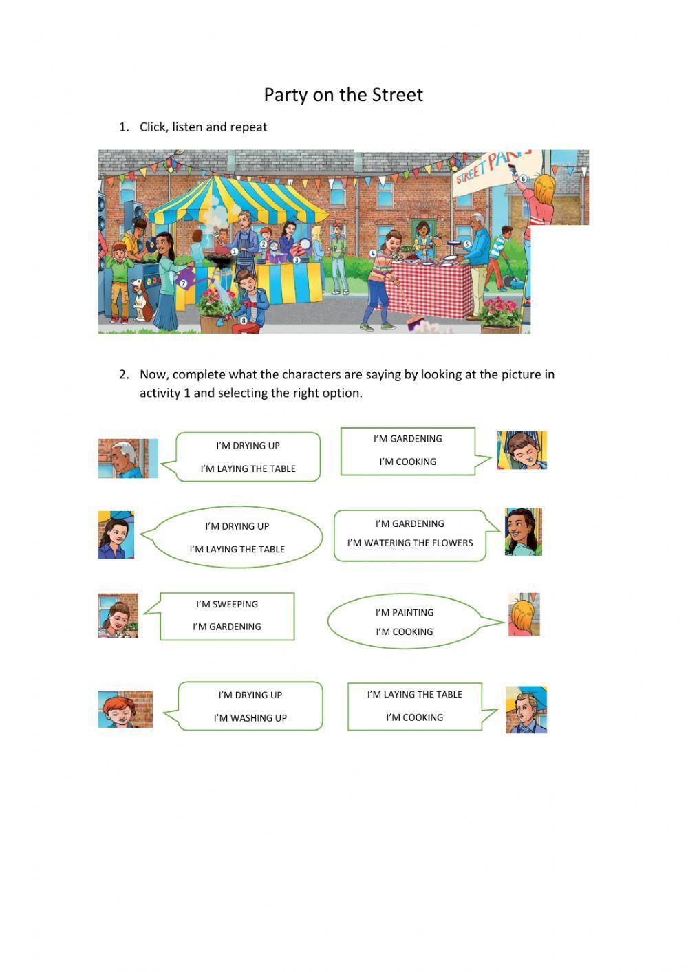 Party on the street (Chores)