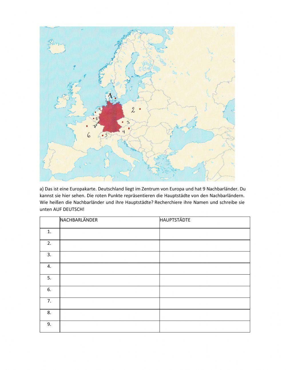 Deutschland und Nachbarländer