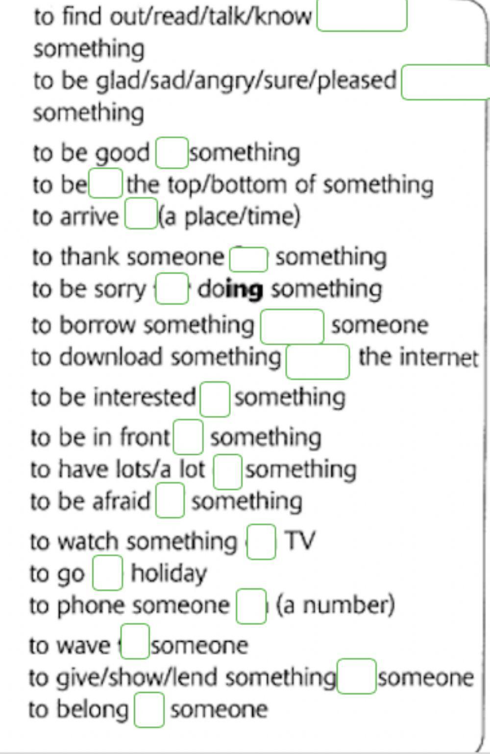 Prepositions for Key for Schools Set 1