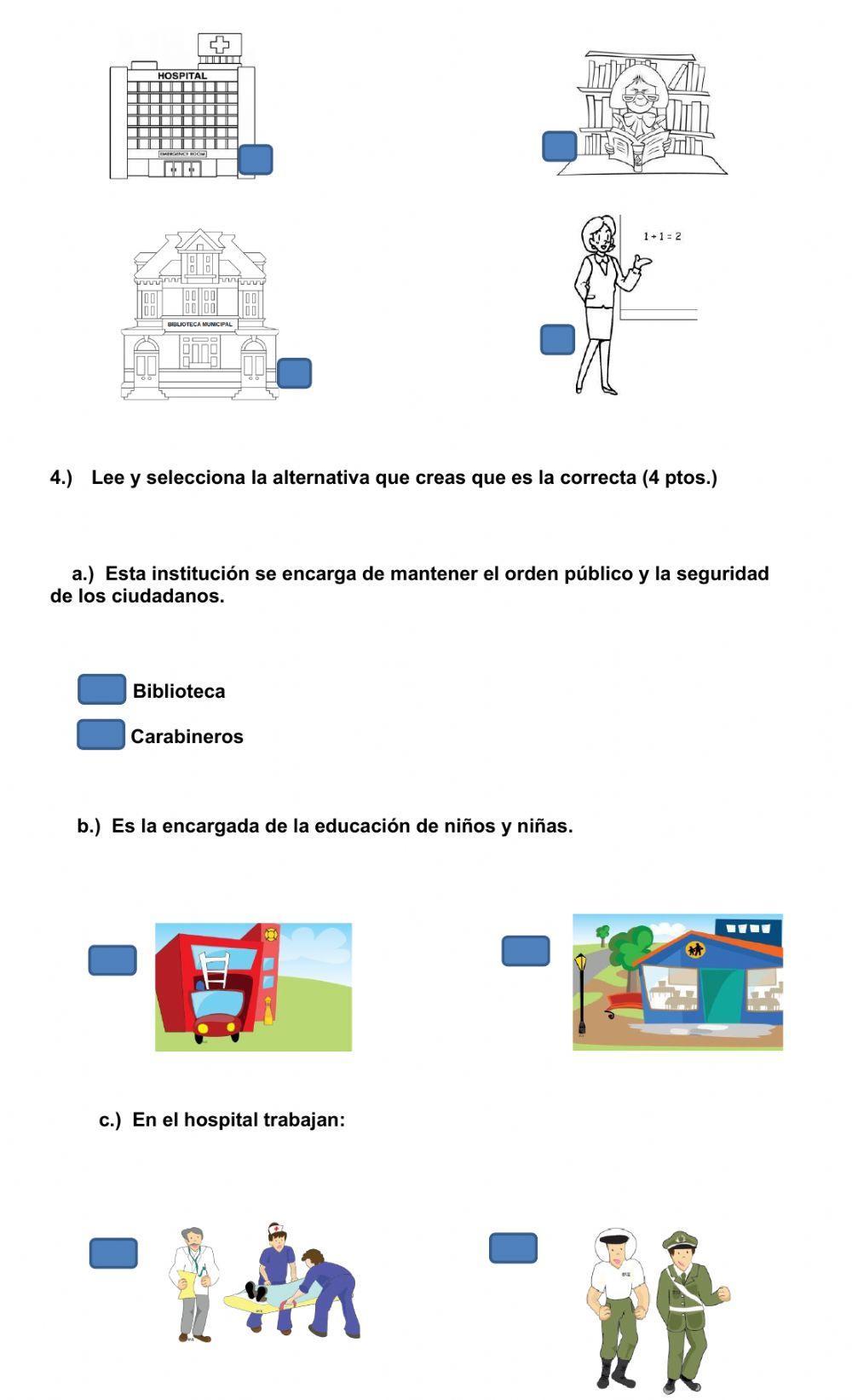 Identificar la labor de las Instituciones de mi comunidad