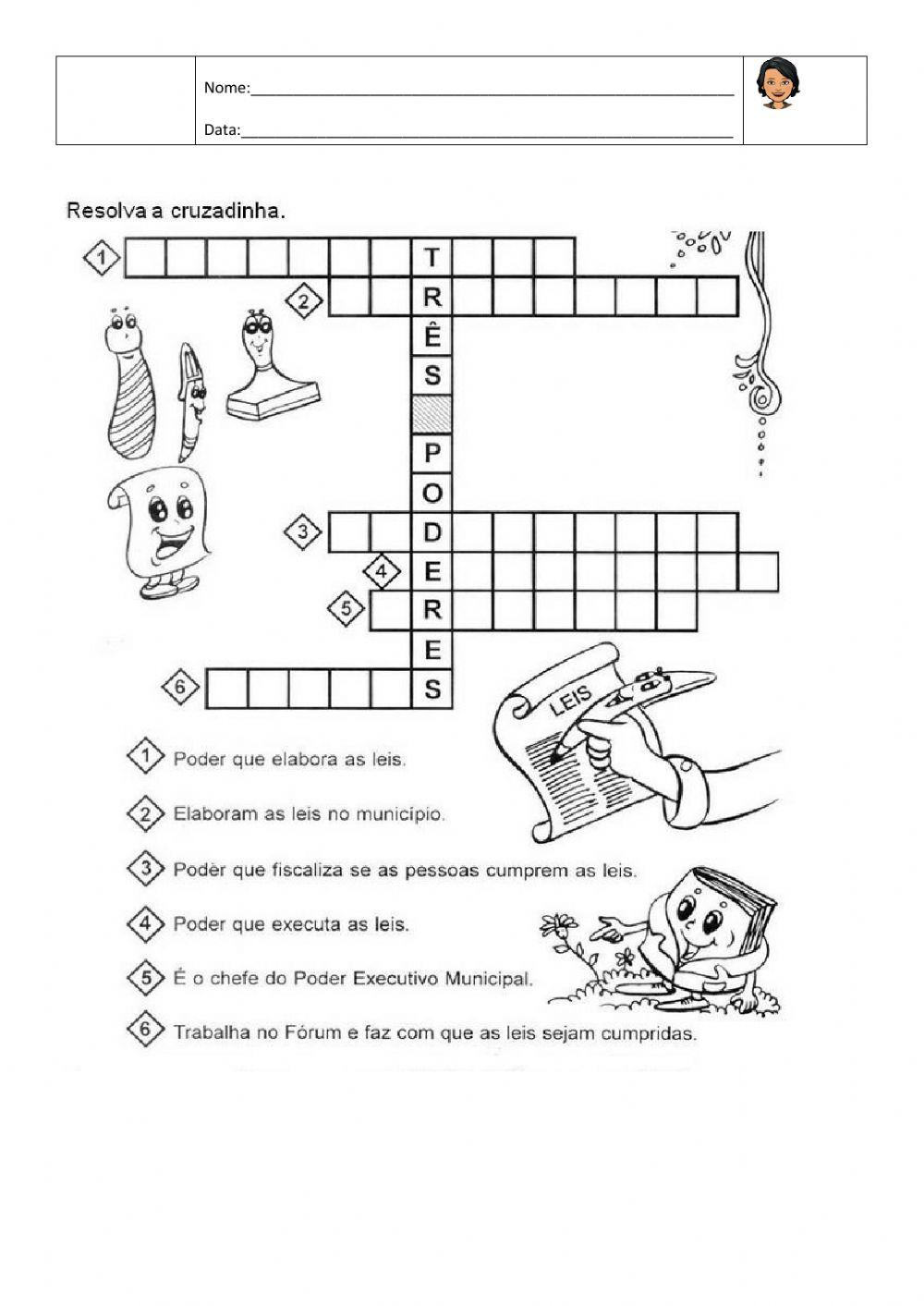 Atividades sobre os Três Poderes