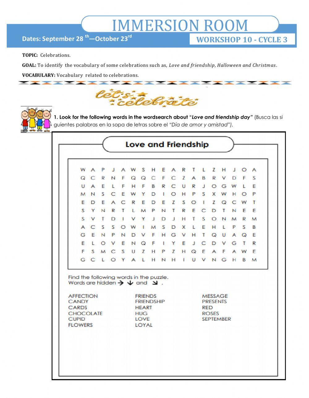 Workshop 10 Celebration. Cycle 3.