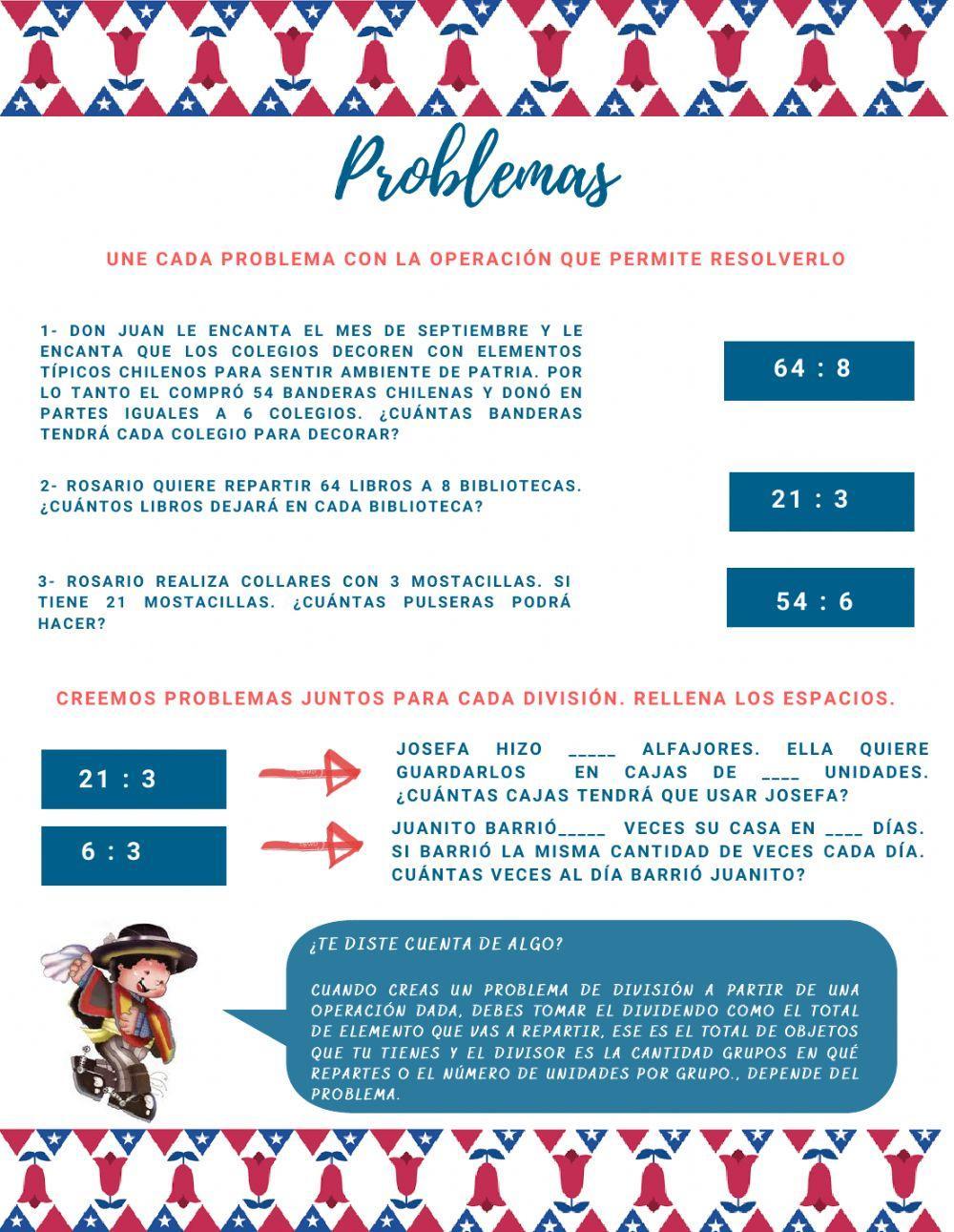 Problemas de división