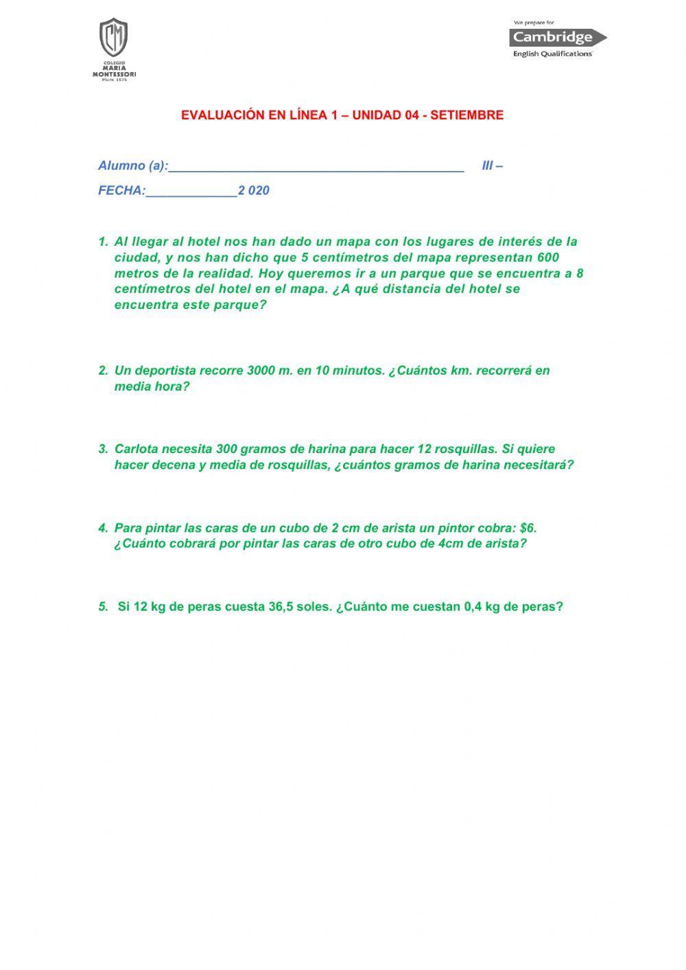 Actividad en línea 1