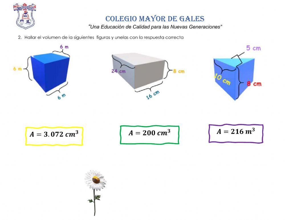 Evaluación  tercer bimestre geometría 4 gales