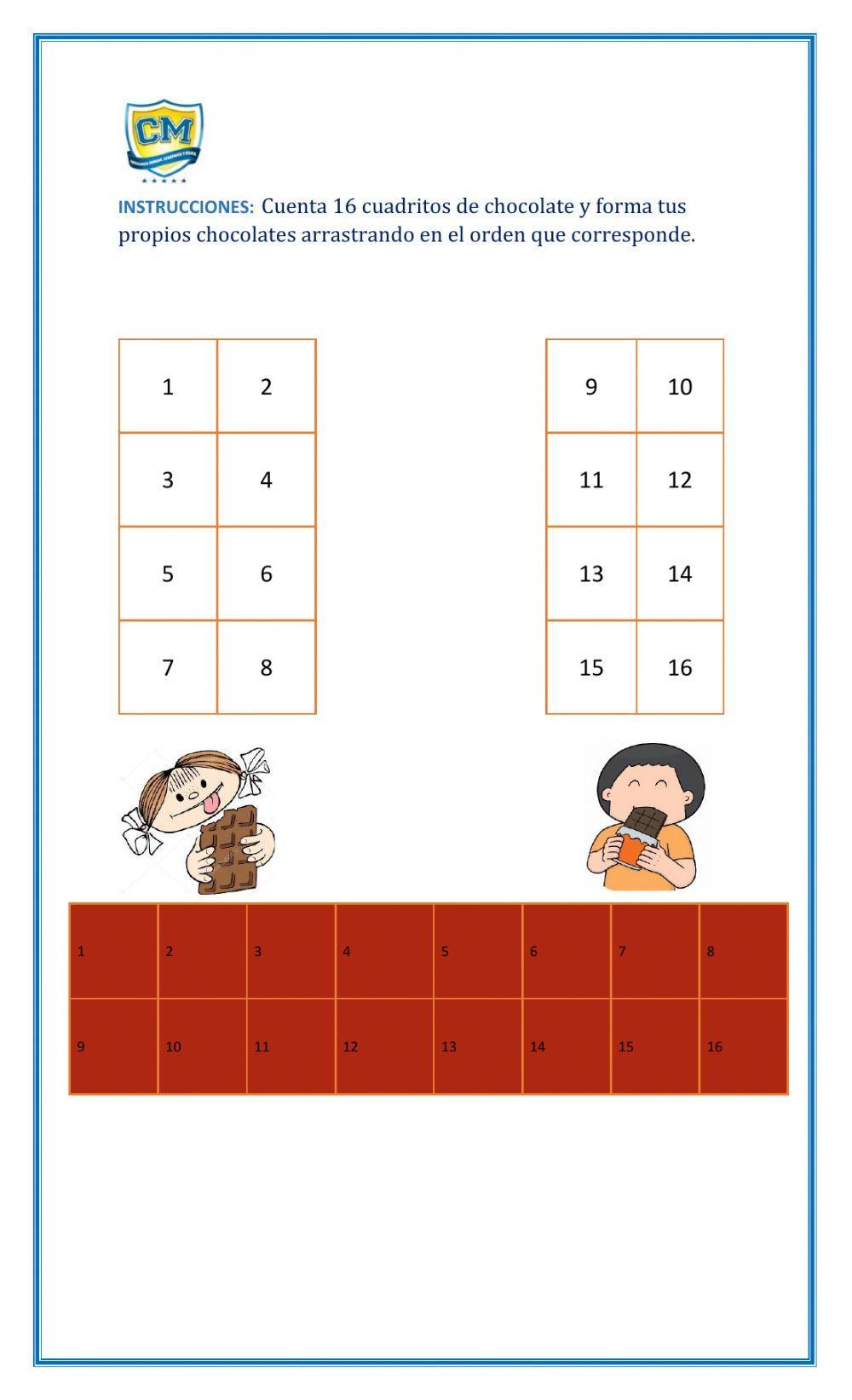 Conteo del número 16