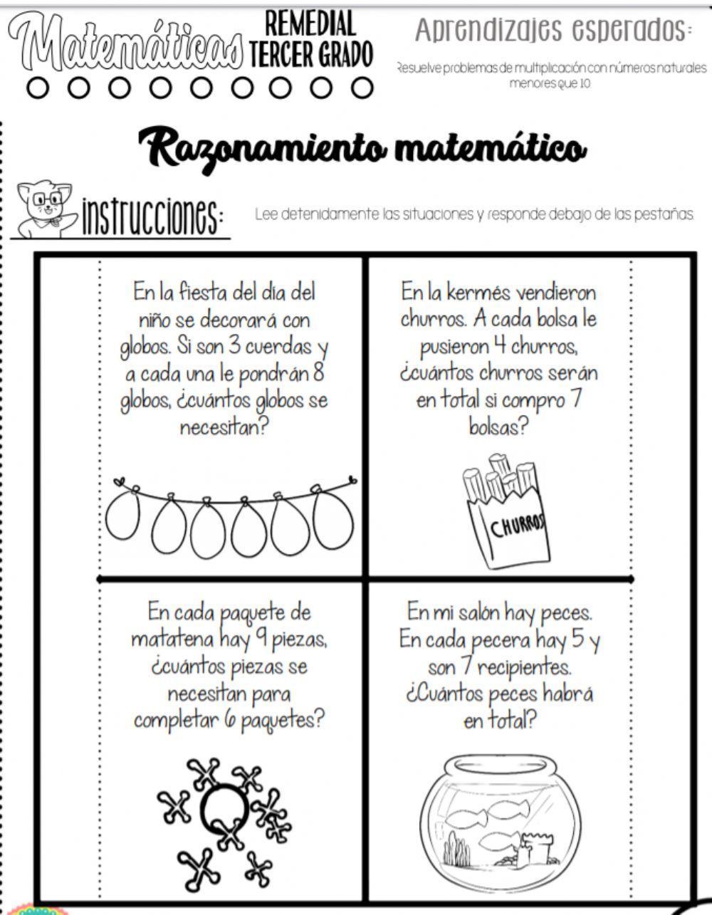 Problemas de multiplicaciones