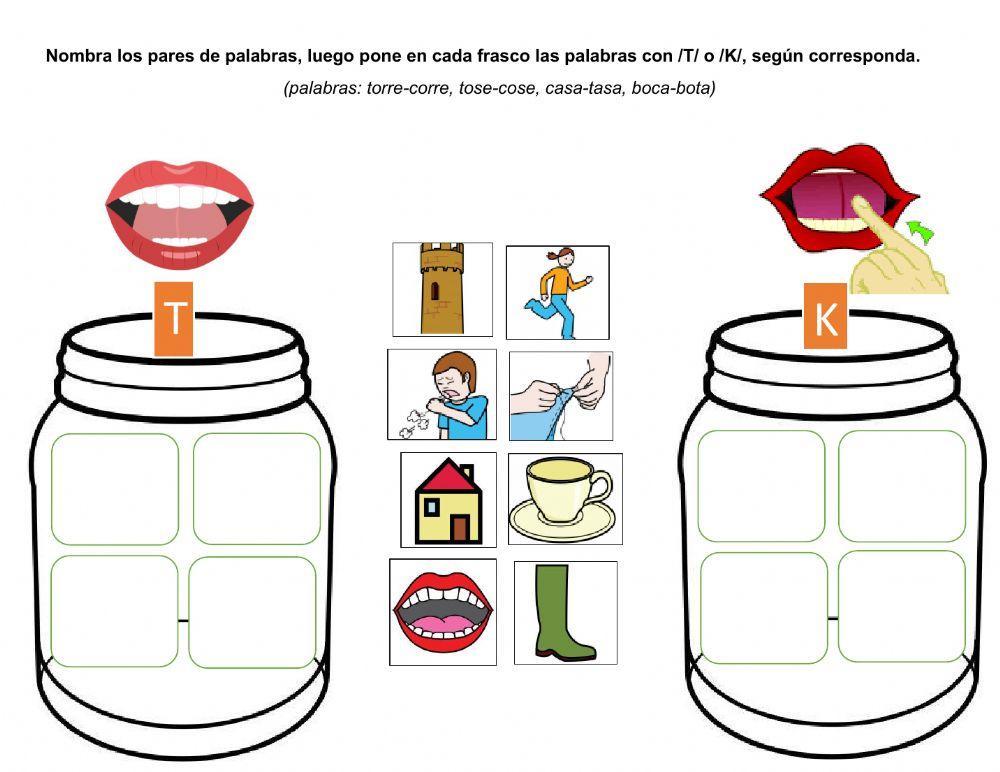Discriminación auditiva t-k