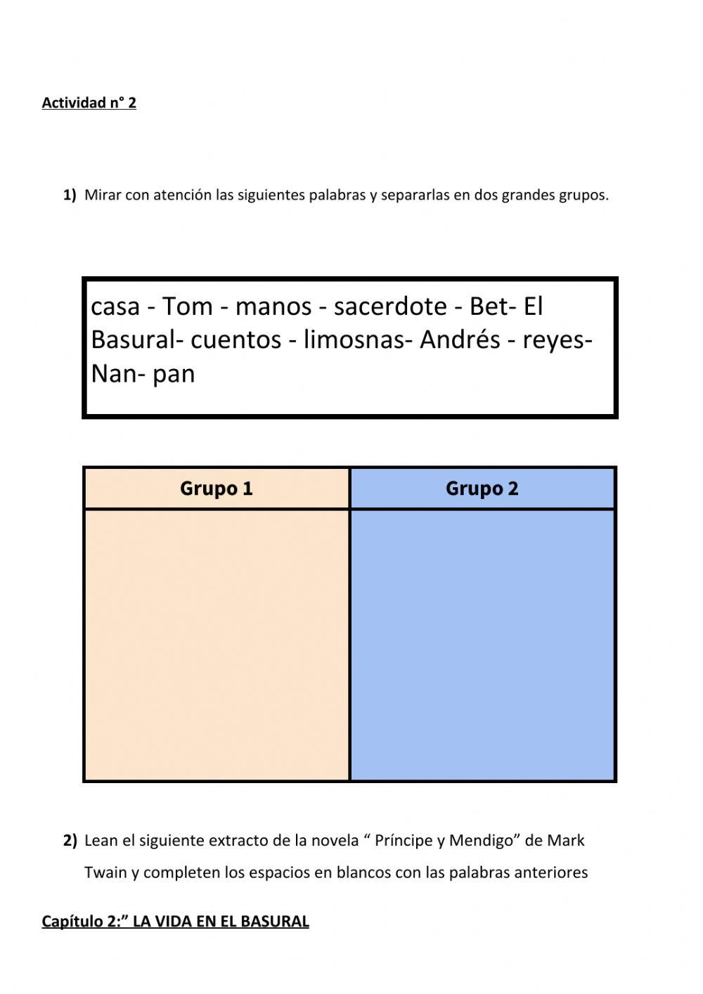 Sustantivos comunes y propios