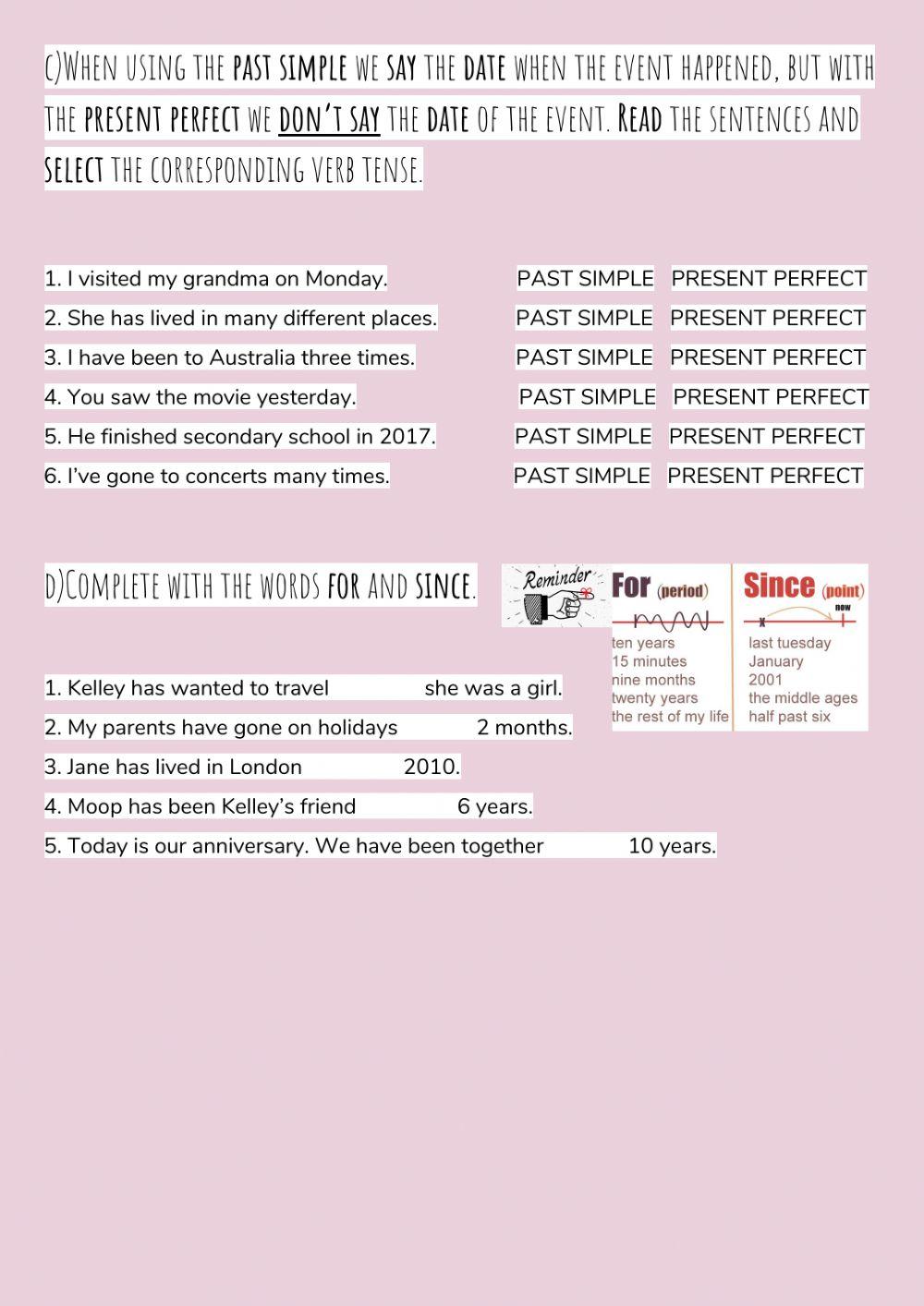 Van life- Present Perfect