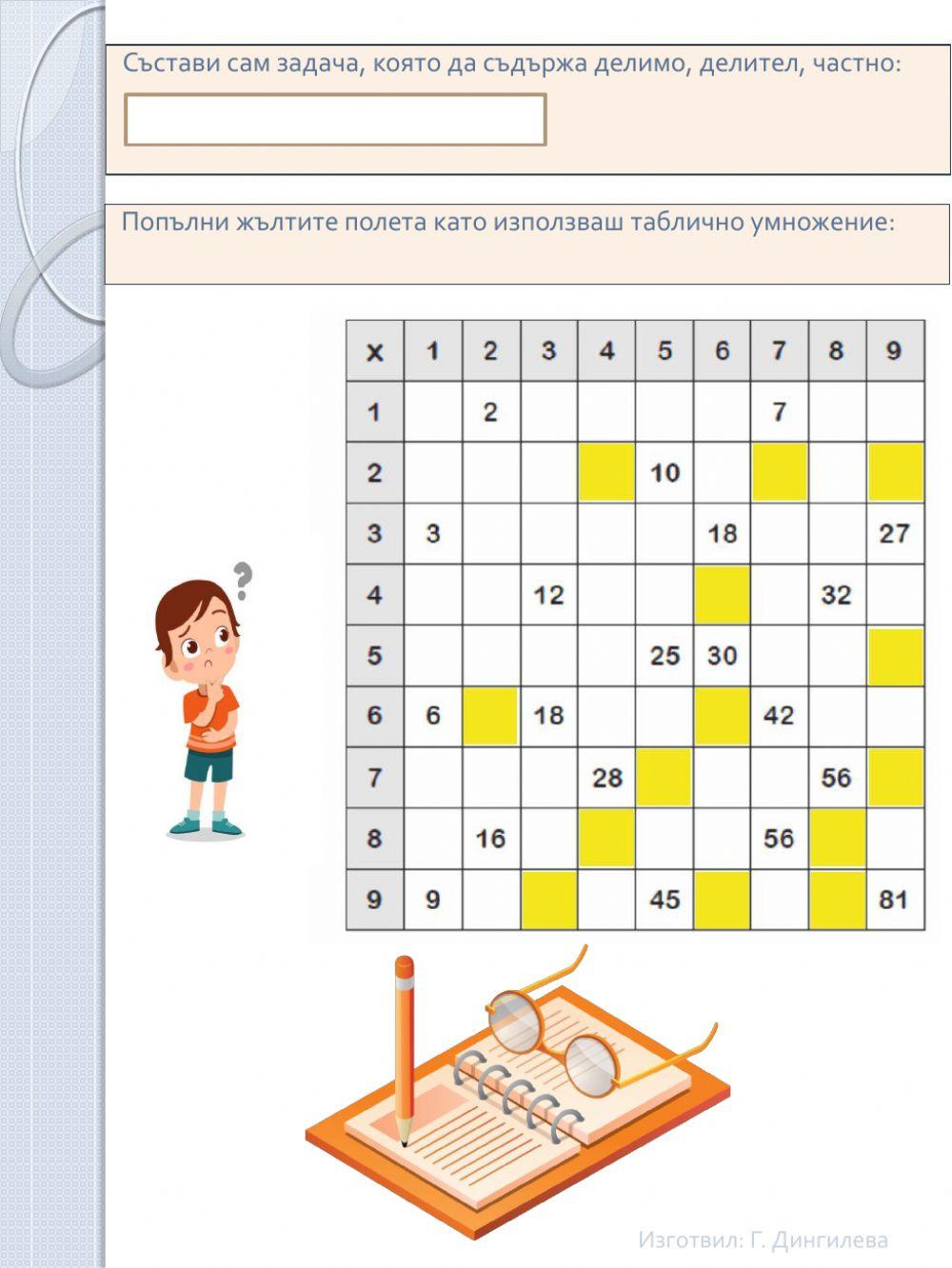 Да си припомним наученото по математика във 2 клас