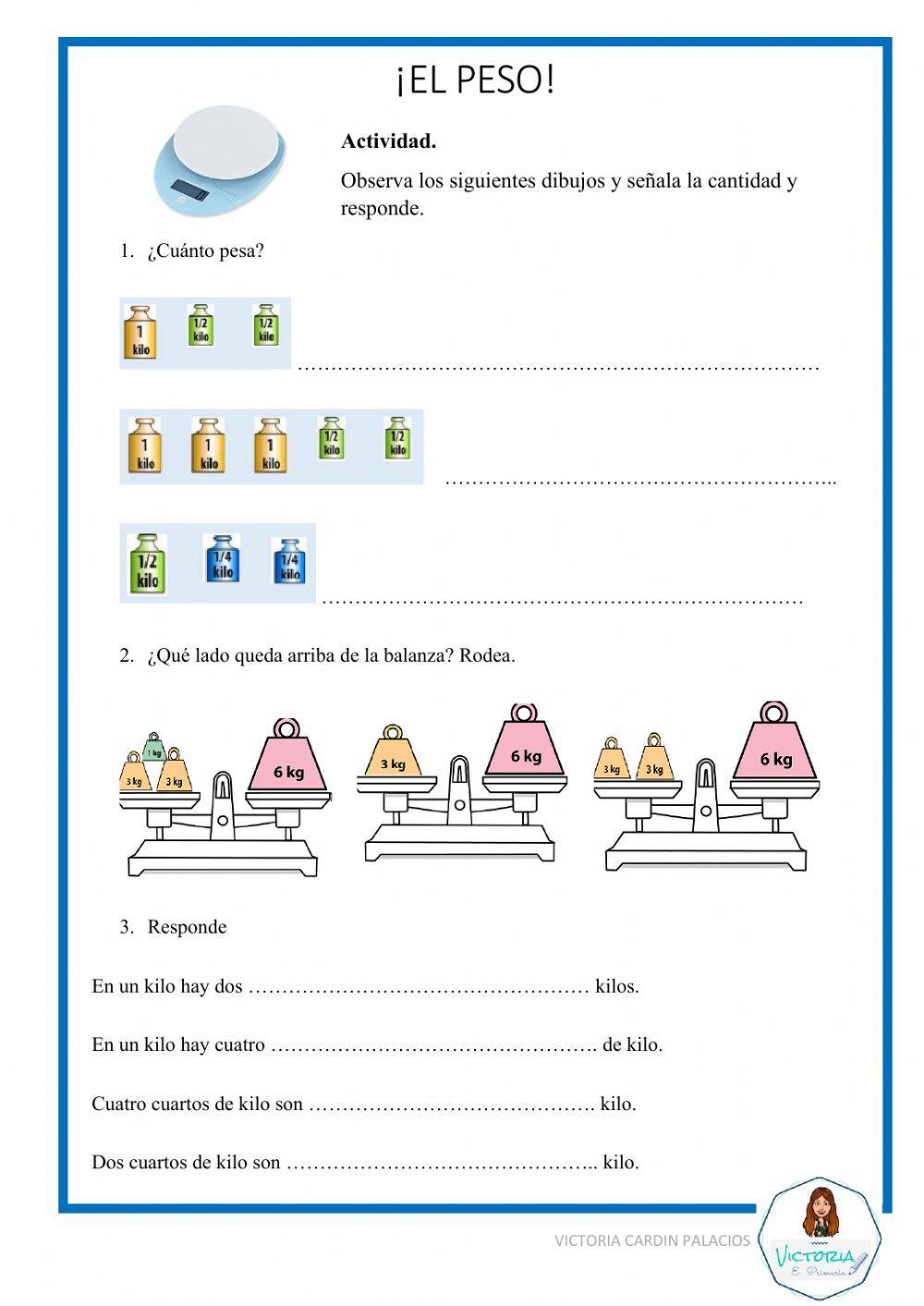 Unidades de medida: el peso