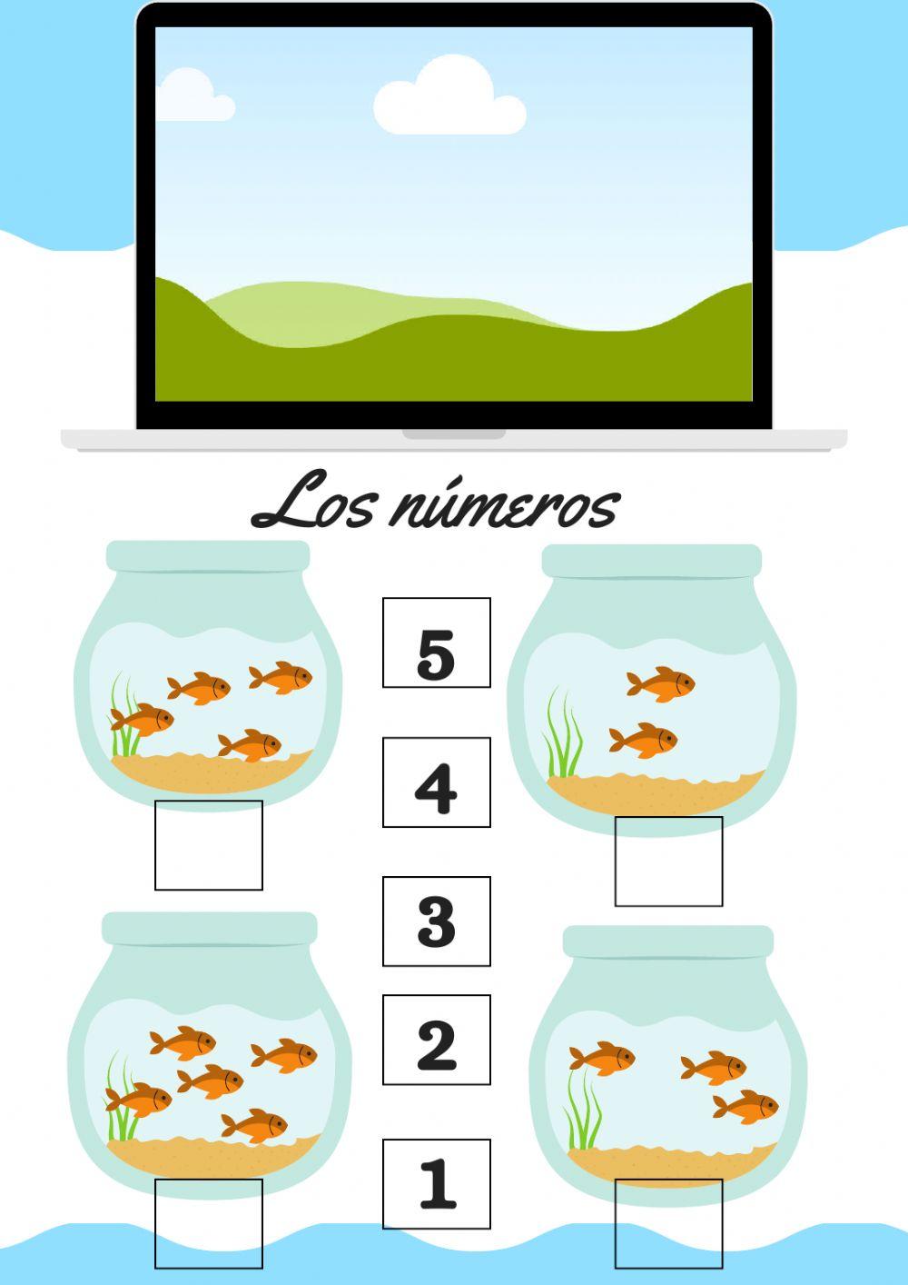 Los números del 1 al 5