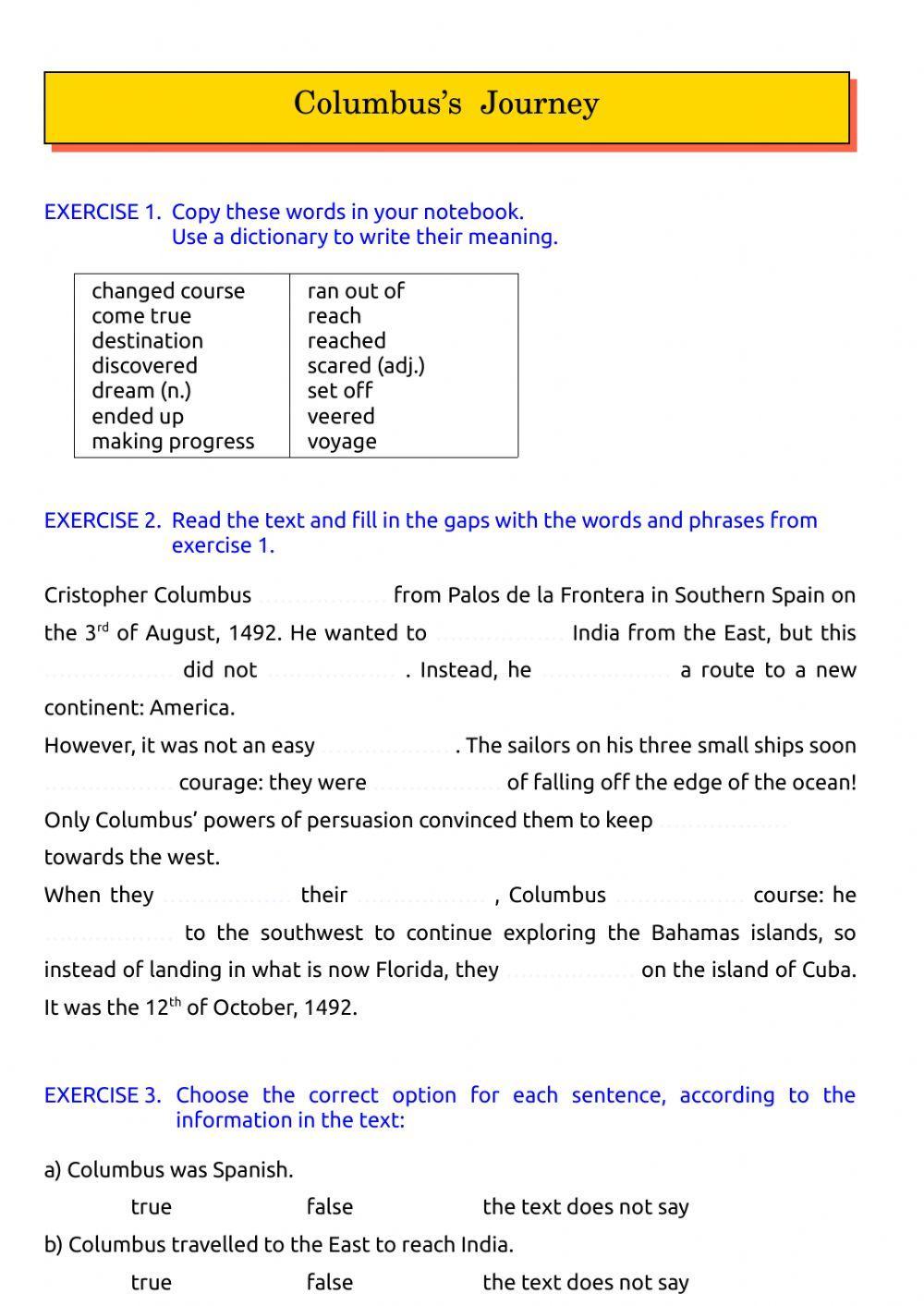 Columbus’s Journey