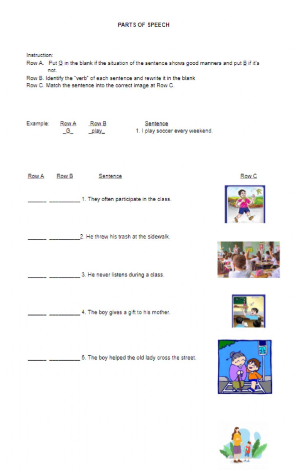 Verbs and Good Manners