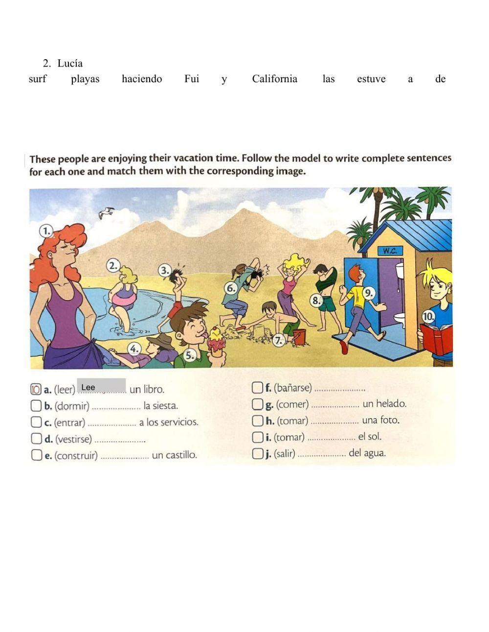 Español 3 - Lectura y verbos