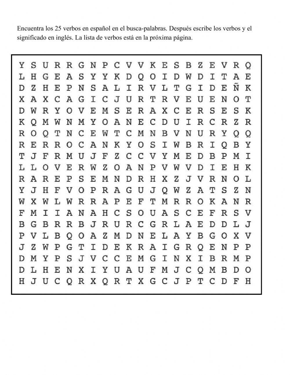 Español 3 - Lectura y verbos