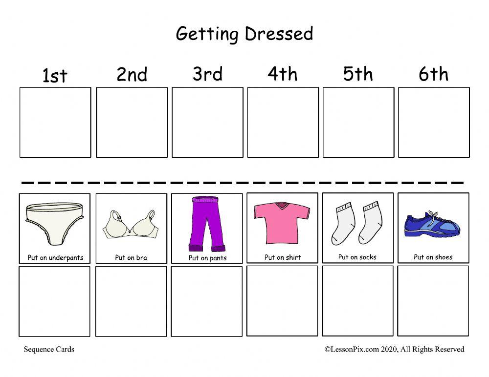 Girls getting dressed worksheet Live Worksheets