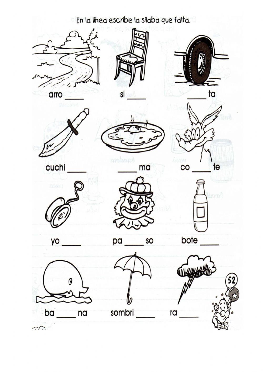 Ejercicios de Español