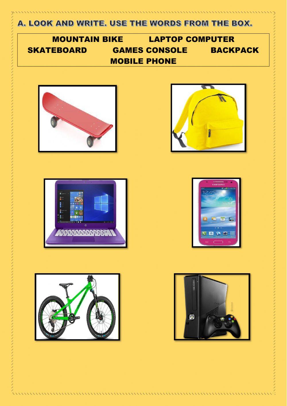 Look and write. Complete the sentences.