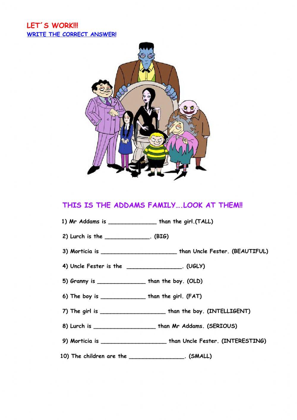 Comparatives and superlatives