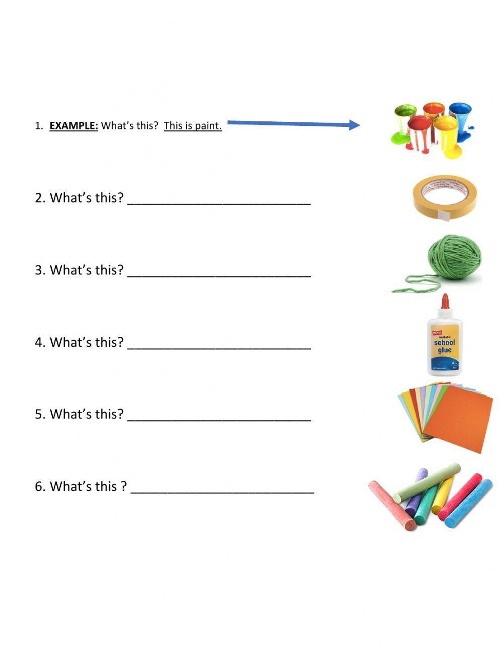 Art supplies listening