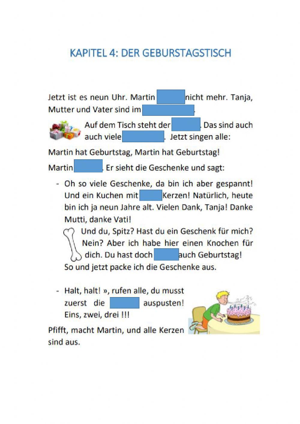 Martin hat Geburtstag. Kapitel 4
