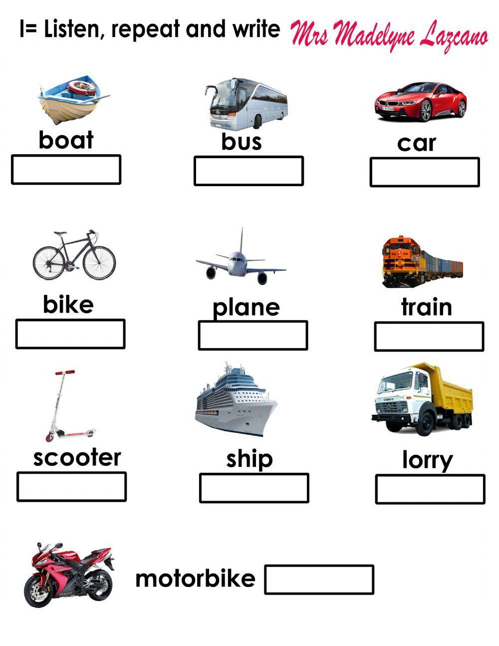 Ways of transportation