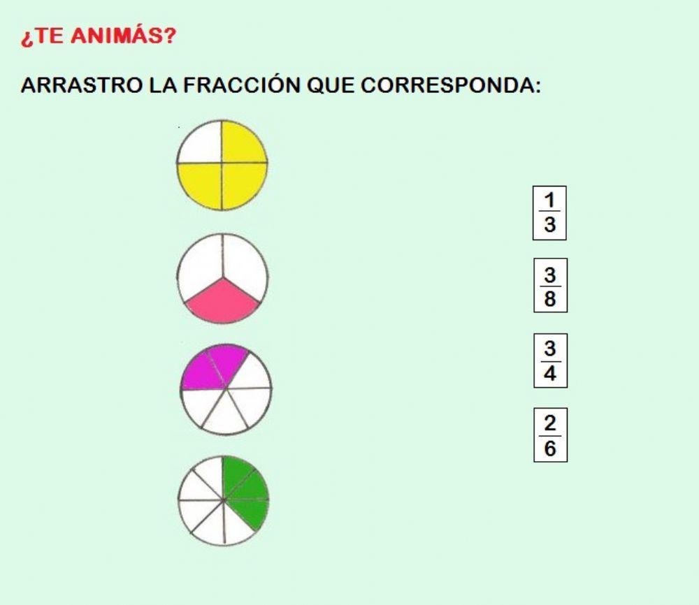 Arrastro las fracciones