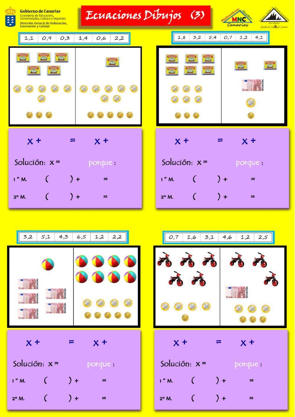 Ecuaciones con dibujos (3)