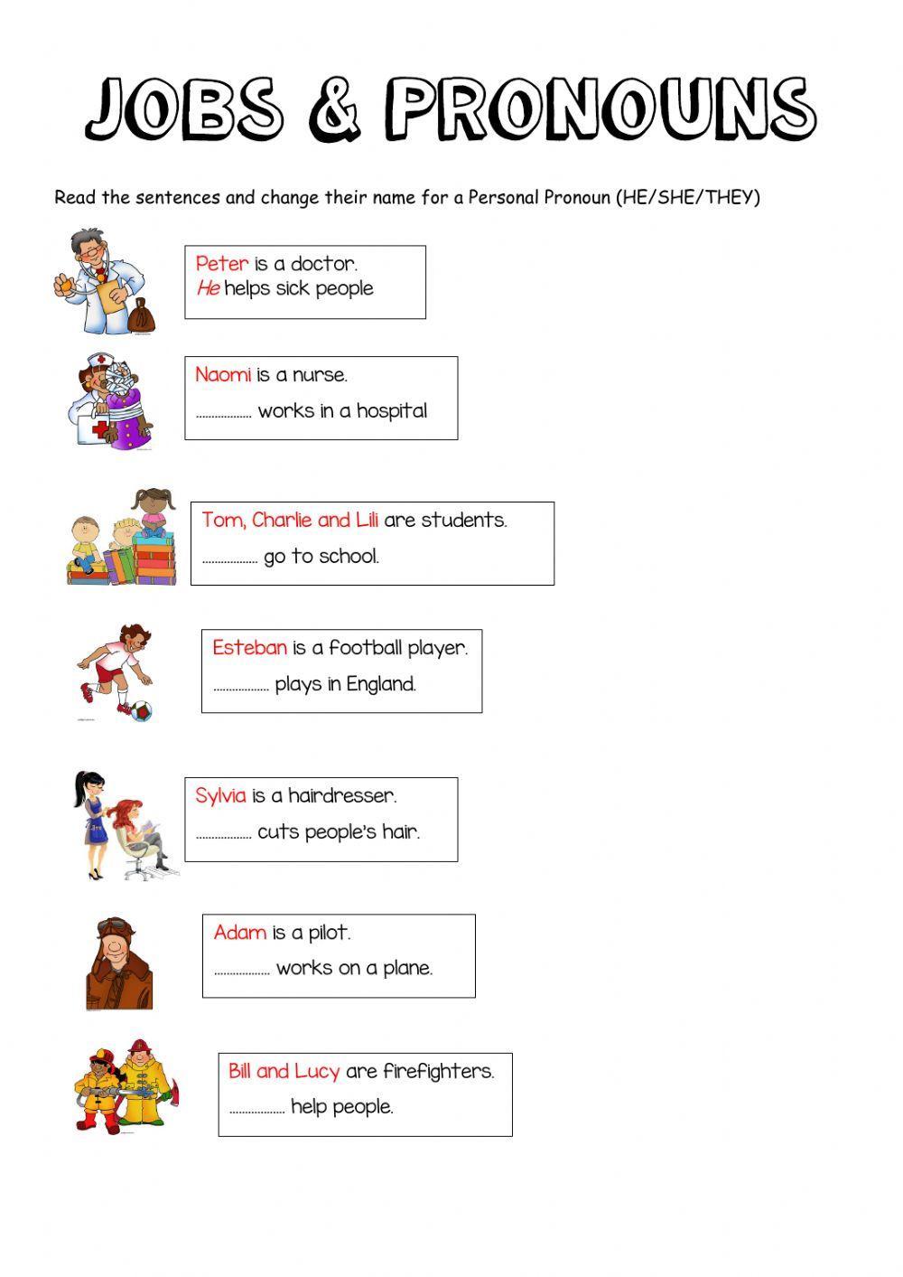 Jobs and Personal Pronouns