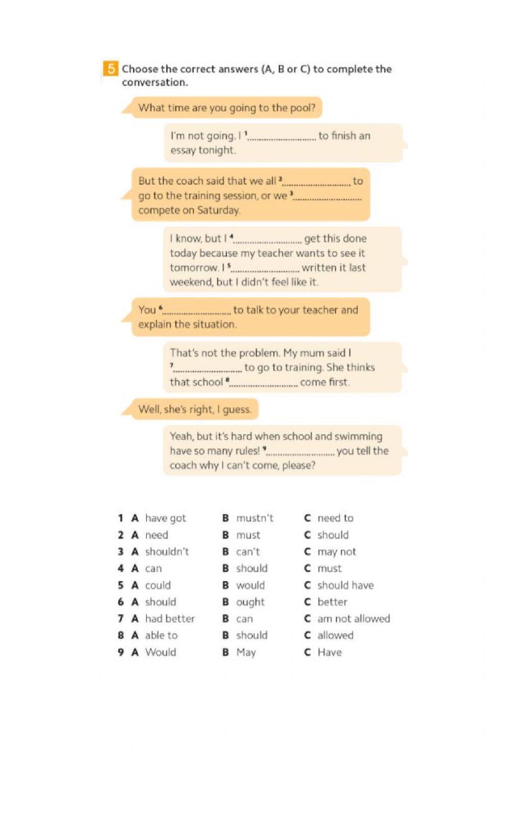 Modal verbs - unit 4 -1