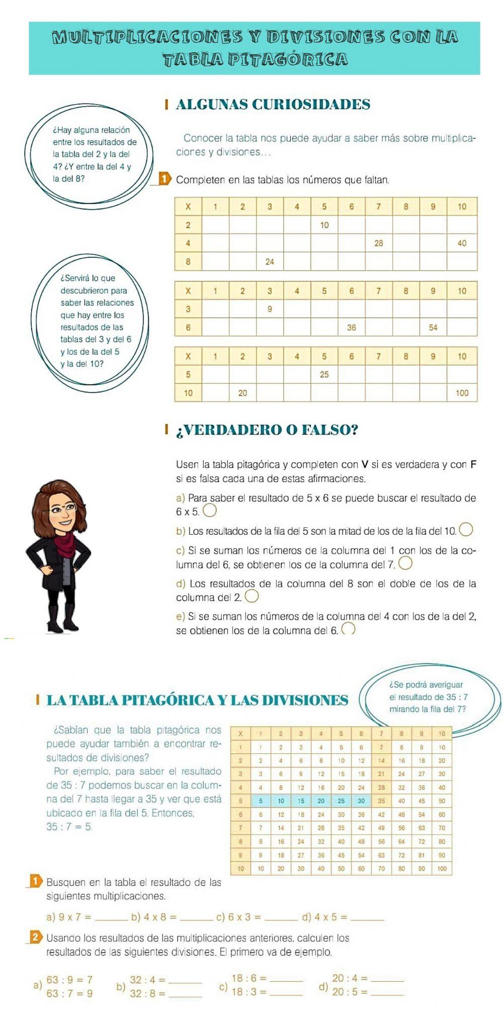 Multiplicamos y dividimos