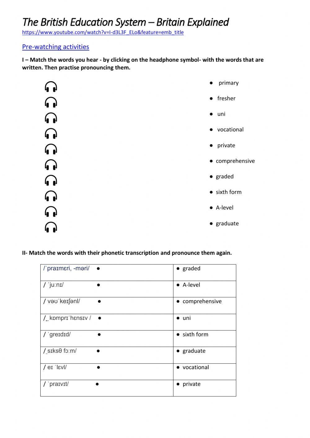 British school system explained