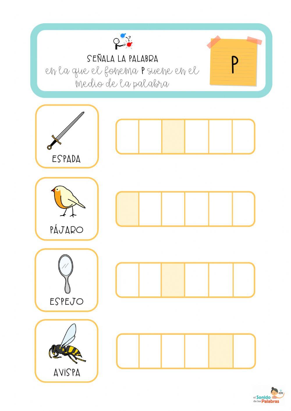 FONEMA P - Conciencia Fonémica