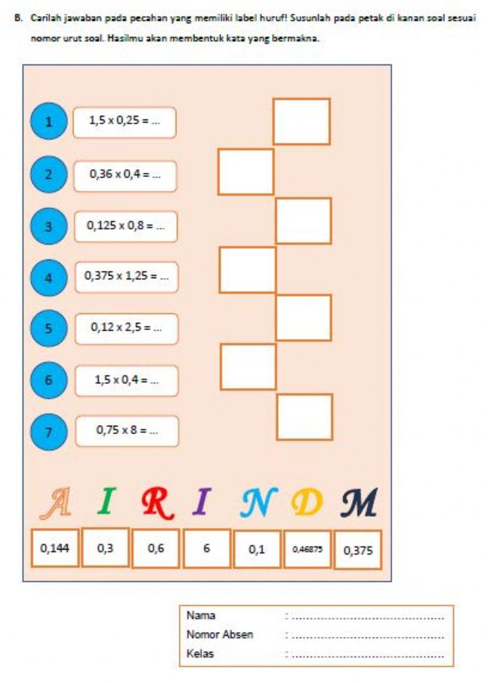 Uji Kompetensi Modul 7 Matematika