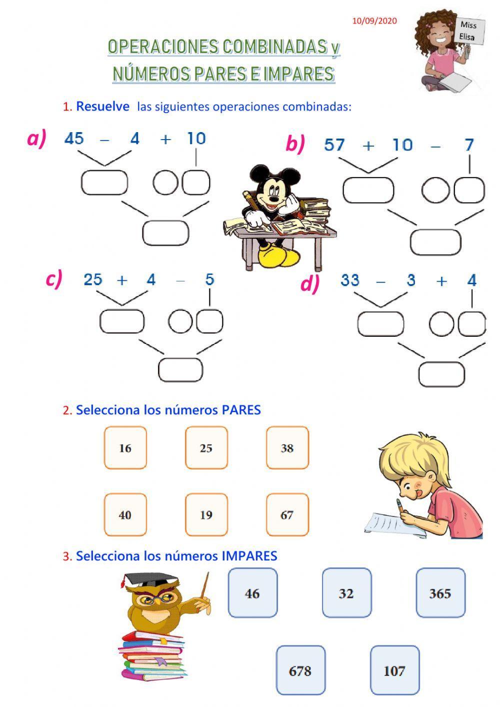 Operaciones Combinadas