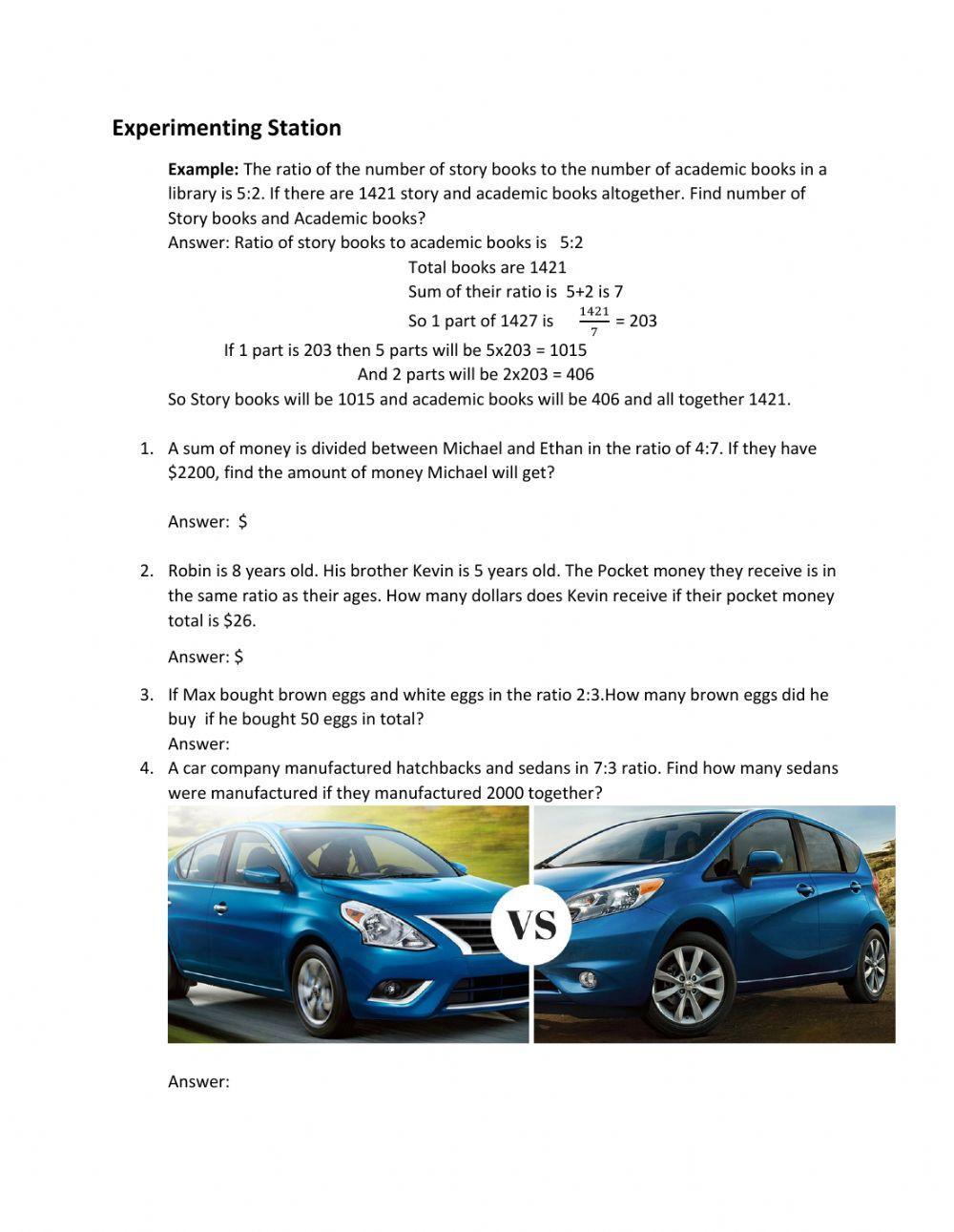 Ratio and  Proportion