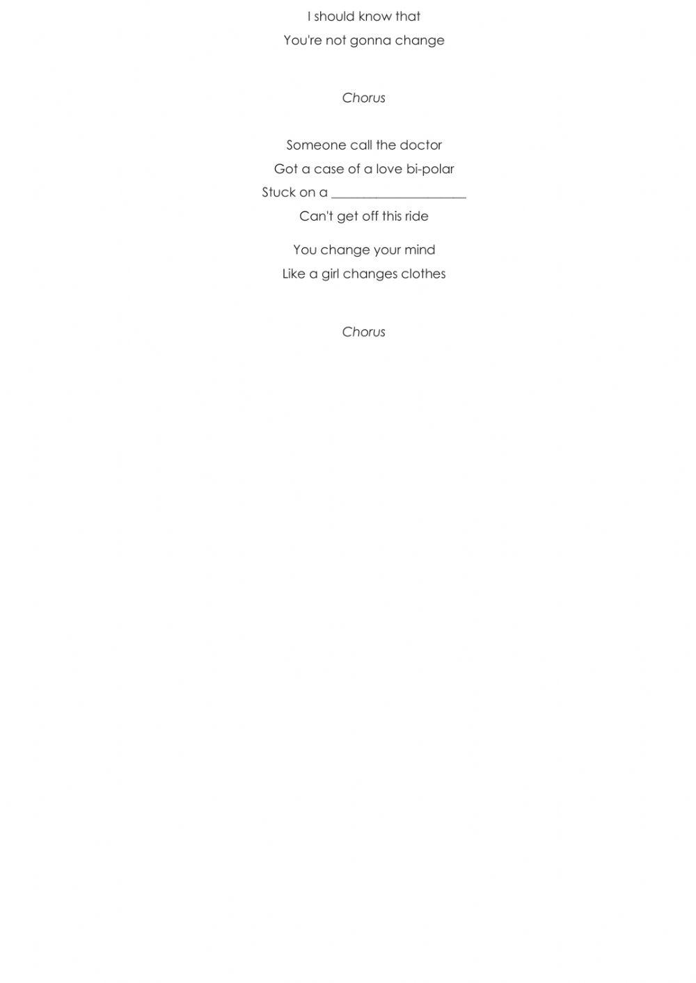 Hot N Cold Katy Perry Song