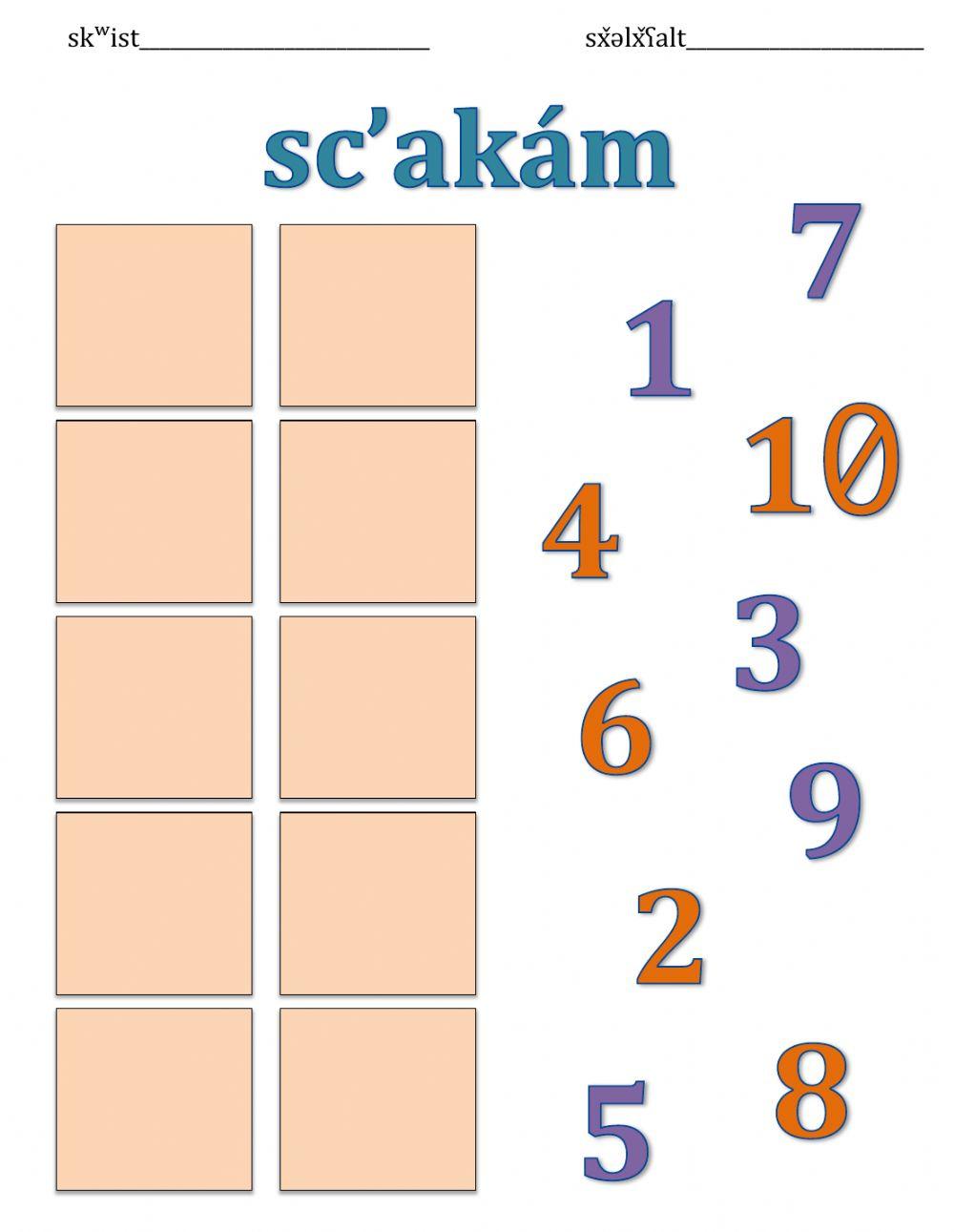 Okanagan Salish 1-10